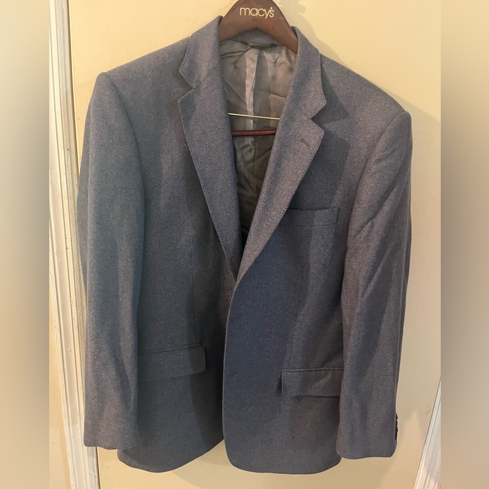 Luigi Baldo 100% Cashmere Gray Blazer Size 44R